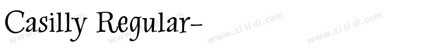 Casilly Regular字体转换
